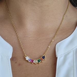 Multicolor Zirconia Necklace